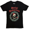 Social Distortion 'Wreath' (Black) T-Shirt