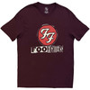 Foo Fighters 'Albums Symbols' (Maroon Red) T-Shirt