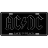 AC/DC 'Back In Black' Number Plate