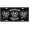 Motorhead 'England' Number Plate