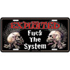 The Exploited 'Fuck The System' Number Plate