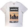 Oasis 'Roll With It Single Cover' (White) Ex-Tour T-Shirt
