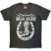Willie Nelson 'Outlaw' (Charcoal Grey) Unplugged T-Shirt