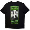 Oasis 'Sao Paulo Half Faces Fan Store' (Black) T-Shirt
