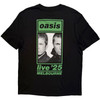Oasis 'Melbourne Half Faces Fan Store' (Black) T-Shirt