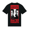 Oasis 'Toronto Half Faces Fan Store' (Black) T-Shirt