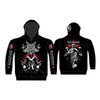 Dark Funeral 'Social Distancing' (Black) Zip Up Hoodie