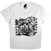 December 10. 'Star Border' (White) Womens Fitted T-Shirt
