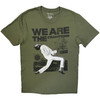 Queen 'Champions Stage' (Khaki Green) T-Shirt