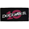 December 10. 'Logo' Iron On Woven Patch