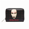 Marilyn Manson 'Logo / Red Lips' Rocksax Zip Top Purse