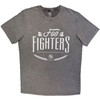 Foo Fighters 'Warped Logo' (Grey) Stone Wash Limited Edition T-Shirt