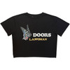The Doors 'LA Woman' (Black) Womens Fitted Crop Top