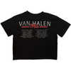 Van Halen '84 Tour' (Black) Womens Fitted Crop Top