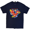 DC Comics 'Supergirl Stickers' (Navy Blue) T-Shirt