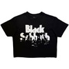 Black Sabbath 'California Audience' (Black) Womens Fitted Crop Top