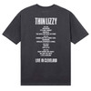 Thin Lizzy 'Cleveland '76 Ticket' (Black) T-Shirt