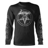 Venom 'Baphomet Pentagram White' (Black) Long Sleeve Shirt
