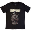 Five Finger Death Punch 'Crossed Pistols Full Colour' (Black) T-Shirt