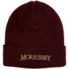 Morrissey 'Arched Logo' (Maroon Red) Beanie Hat