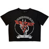 Van Halen 'The Power To Raise The Dead' (Black) Womens Fitted Crop Top