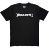 Megadeth 'Logo Mono' (Black) T-Shirt