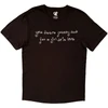 Olivia Rodrigo 'Blue Daisy Heart' (Brown) T-Shirt