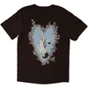 Olivia Rodrigo 'Blue Daisy Heart' (Brown) T-Shirt