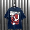 Green Day 'American Idiot Grenade' (Navy Blue) Unplugged T-Shirt