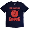 The Smashing Pumpkins 'Red Face Vampire' (Navy Blue) T-Shirt