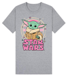 The Mandalorian 'Grogu Pose' (Heather Grey) T-Shirt