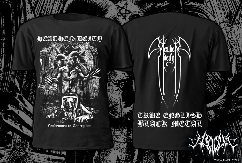 Heathen 'Fueled By Hate' T-Shirt - Heavy Cotton Band Tee - View #12