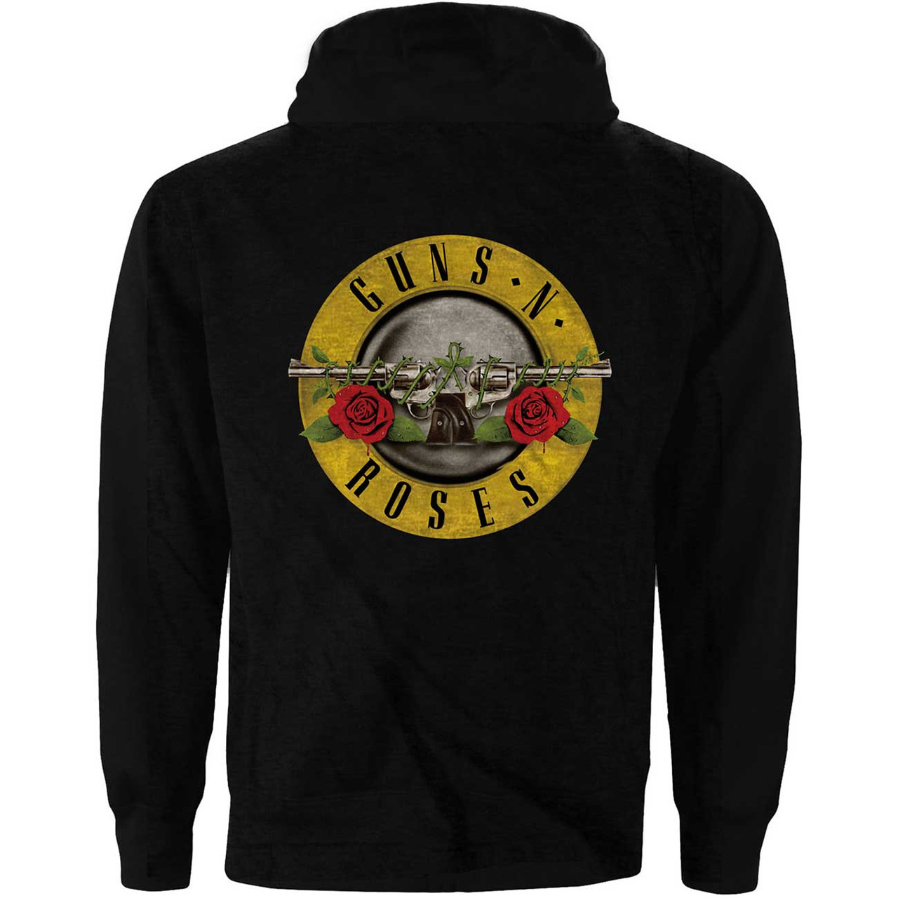 Guns N' Roses 'Classic Logo' (Black) Zip Up Hoodie | Eyesore Merch