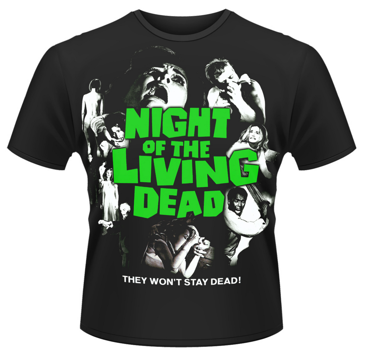 Plan 9 - Night Of The Living Dead 'Vintage Poster' (Black) T-Shirt
