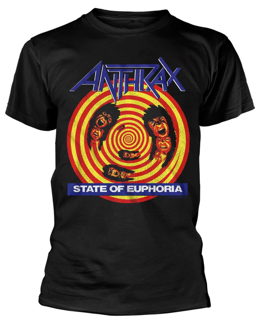 Anthrax 'State Of Euphoria' (Black) T-Shirt