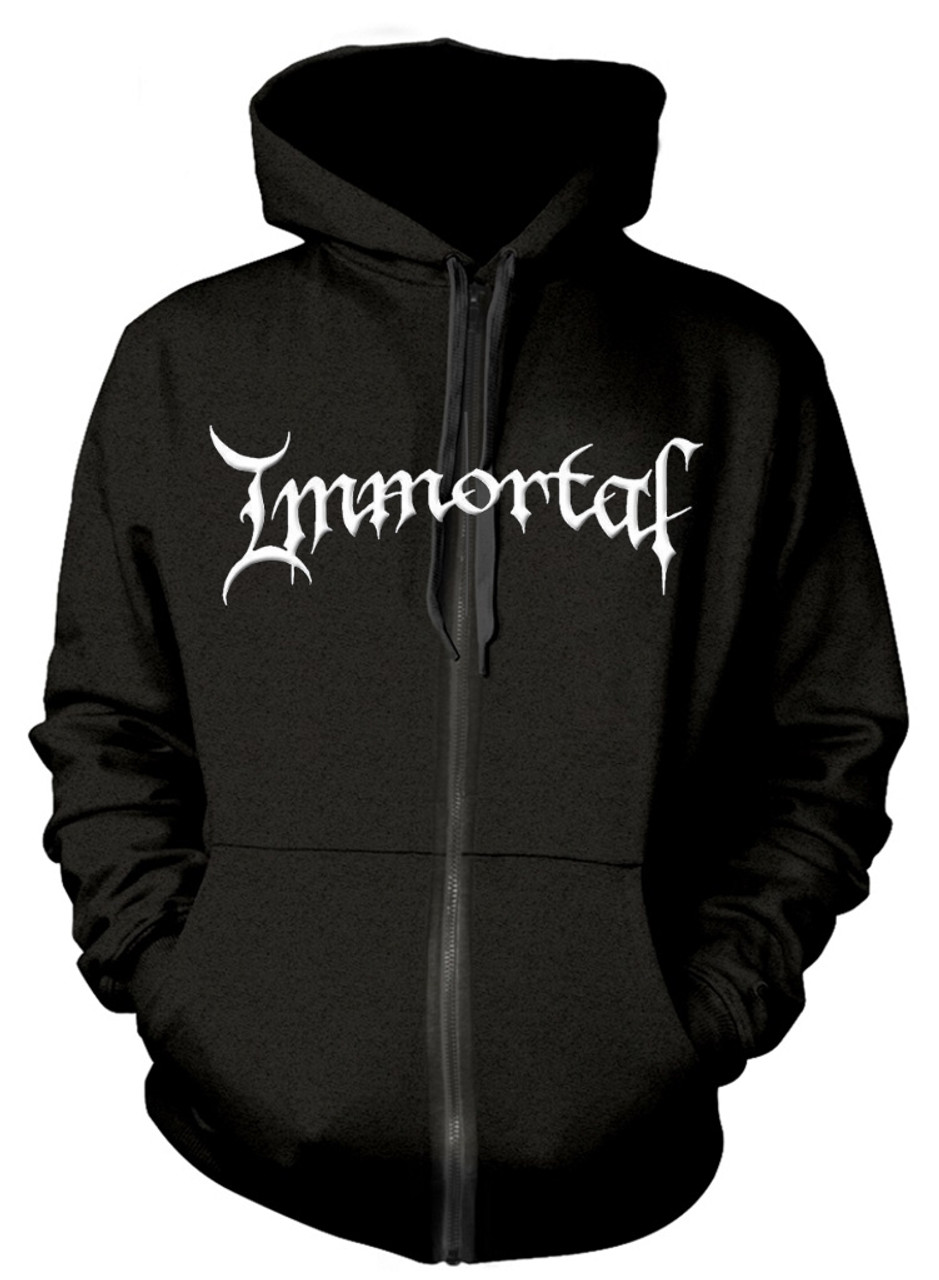 Immortal Hooded Sweatshirt Black Medium - トップス