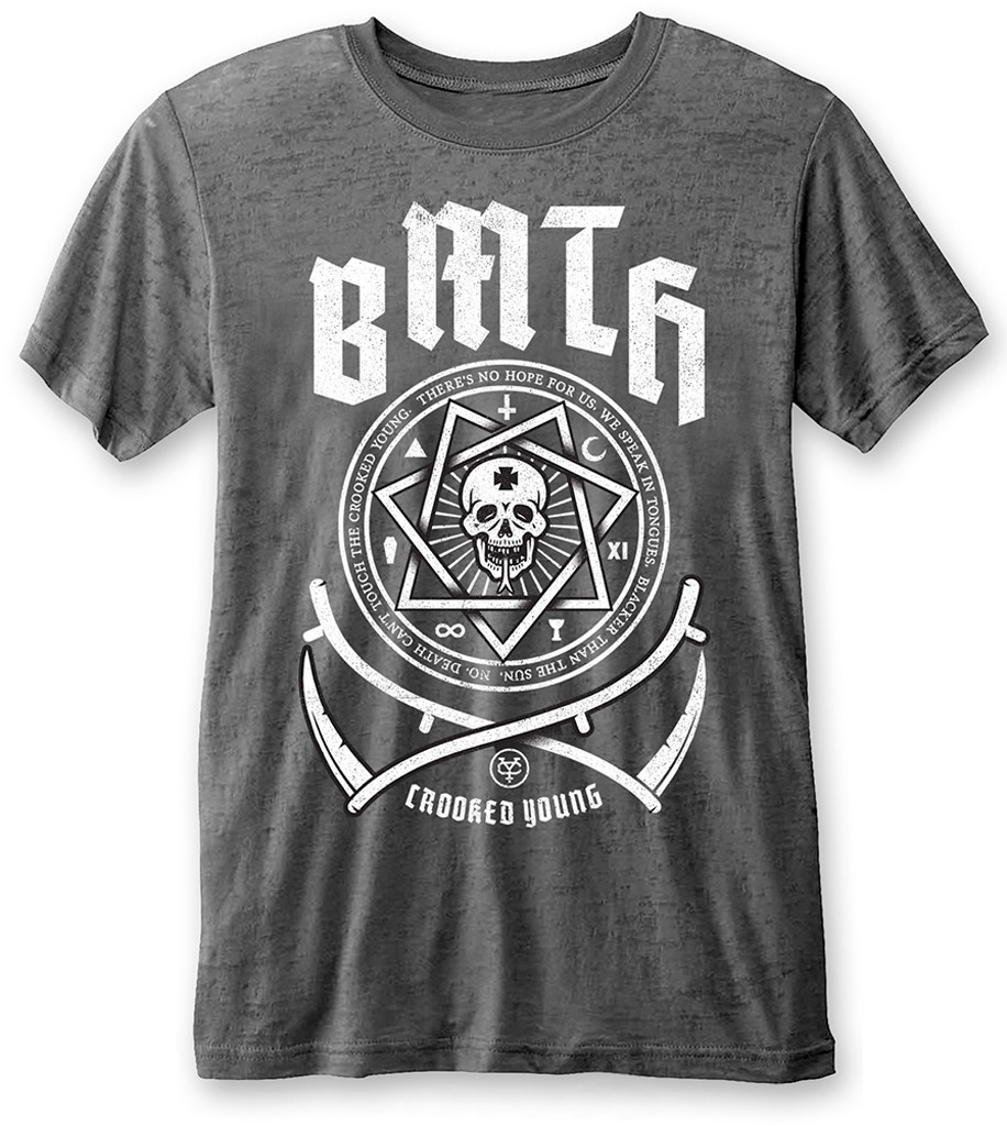 Bring Me The Horizon 'Crooked Young' Burnout T-Shirt