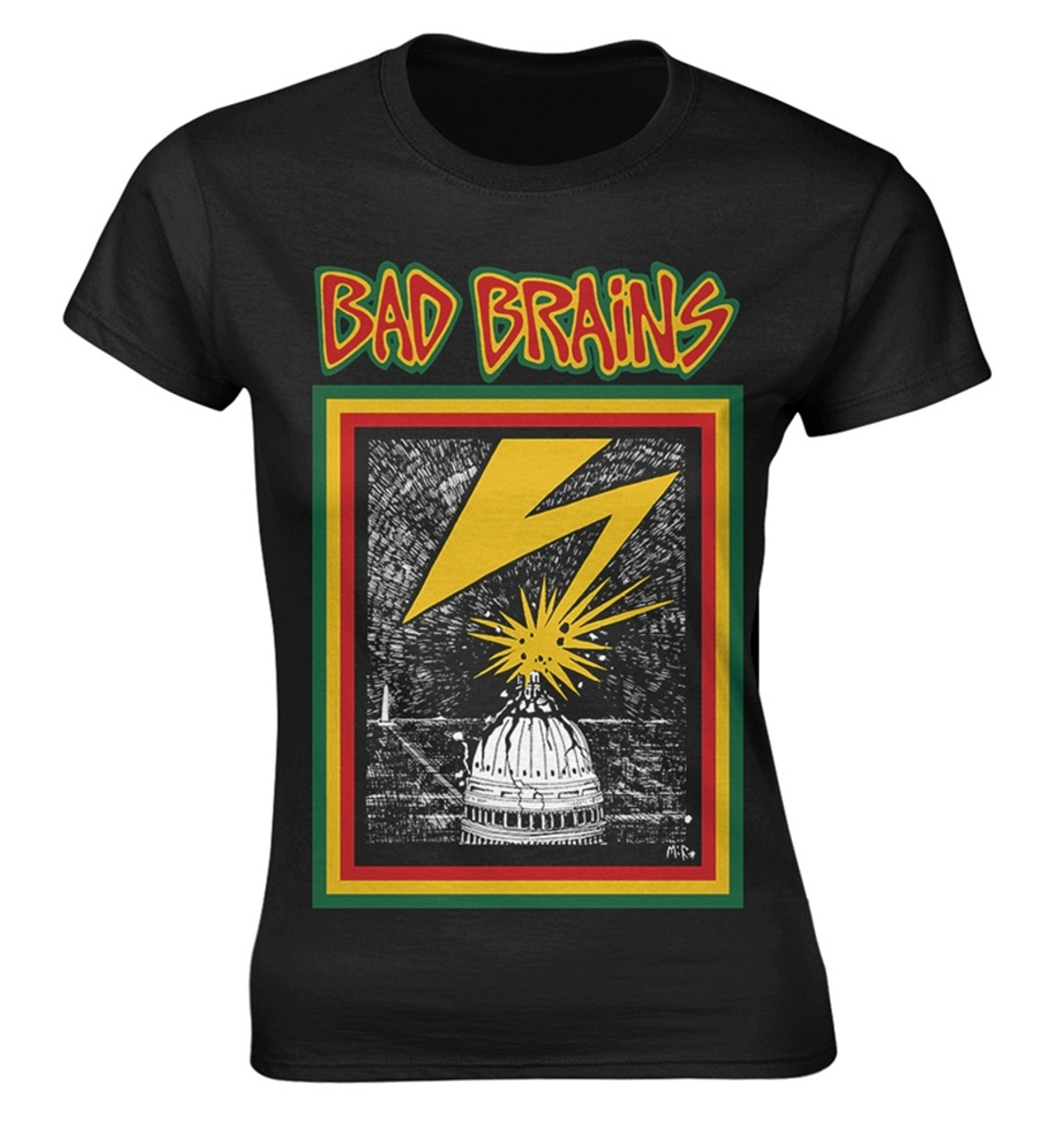 Bad Brains 'Bad Brains' Womens Fitted T-Shirt