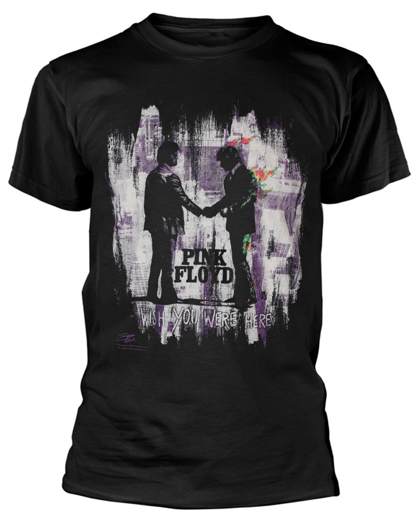 Pink Floyd 'Wish You Were Here Painting' (Black) T-Shirt