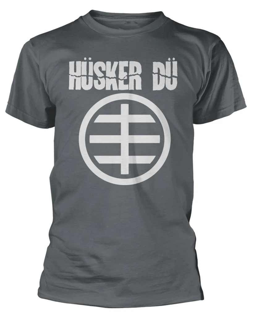 Husker Du 'Circle Logo' (Grey) T-Shirt
