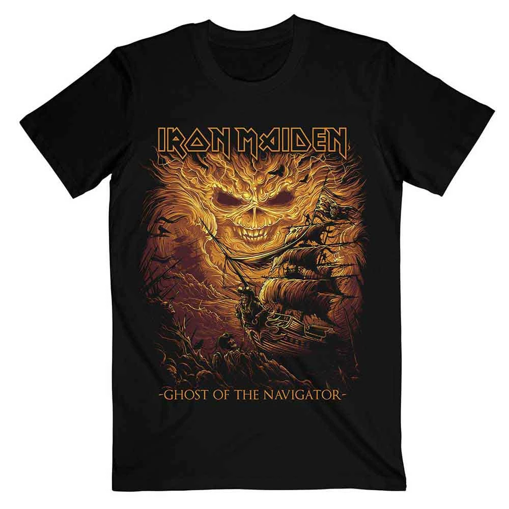Iron Maiden 'Ghost Of The Navigator' (Black) T-Shirt