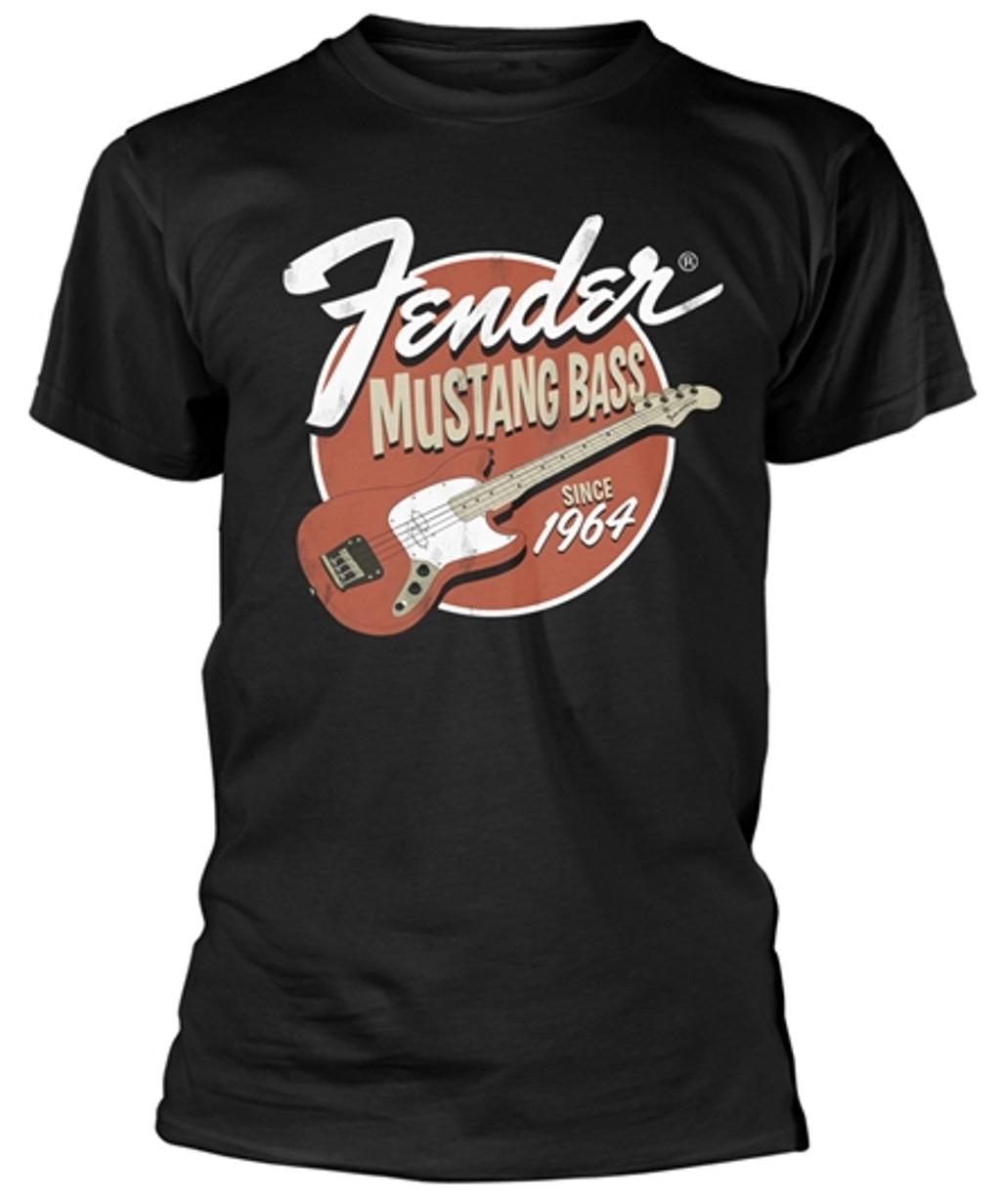 Fender 'Mustang Bass' (Black) T-Shirt 