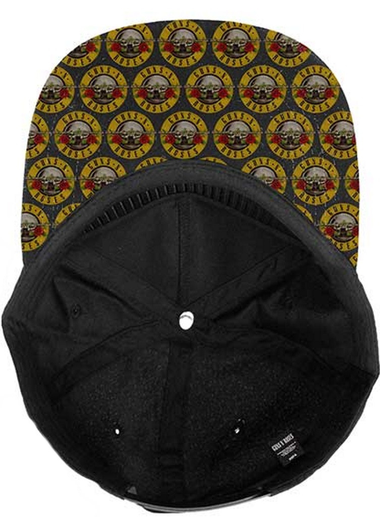 Guns N' Roses 'Circle Logo' (Black) Snapback Cap
