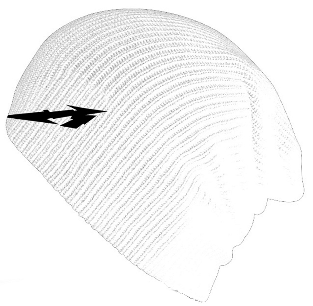 Metallica 'Glitch M Circle' (White) Beanie Hat