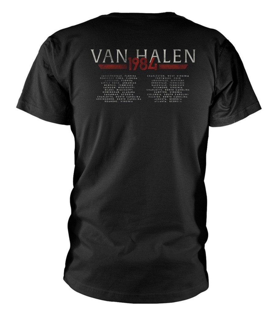 Van Halen '1984 Tour' (Black) T-Shirt