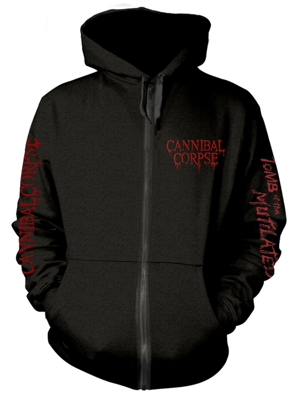 Cannibal Corpse 'Tomb Of The Mutilated Explicit' (Black) Zip Up Hoodie