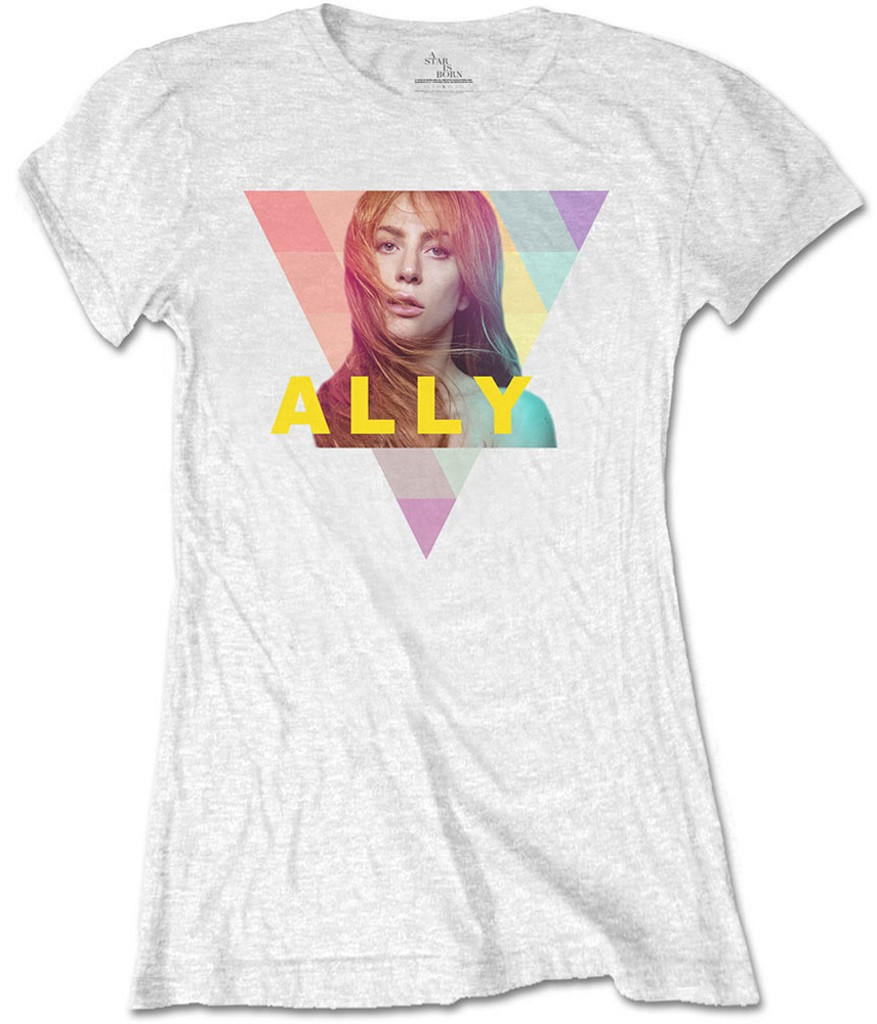 A Star Is Born 'Ally Geo Triangle' (White) Womens Fitted T-Shirt