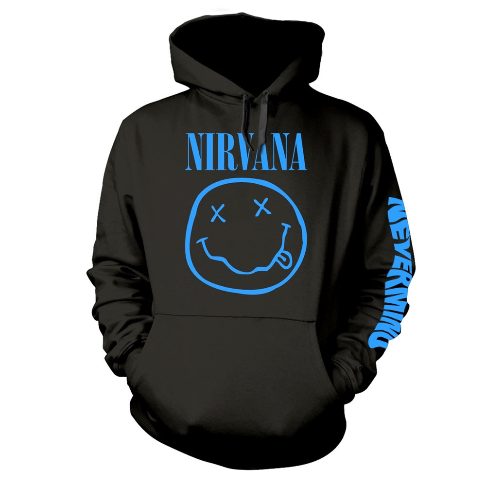 Nirvana 'Nevermind Smile' (Black) Pull Over Hoodie