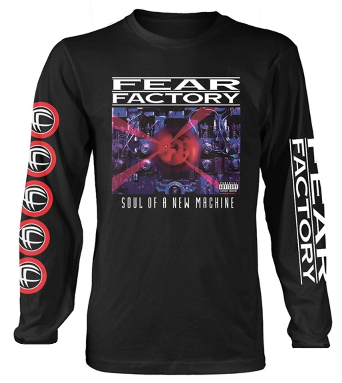 Fear Factory 'Soul Of A New Machine' (Black) Long Sleeve Shirt