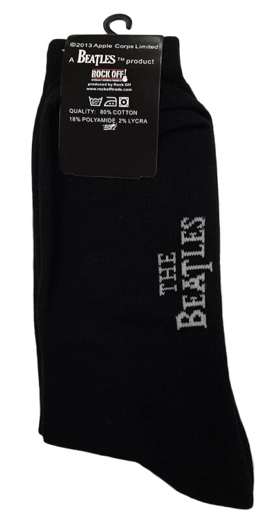 The Beatles 'HELP!' (Black) Socks (One Size = UK 7-11)